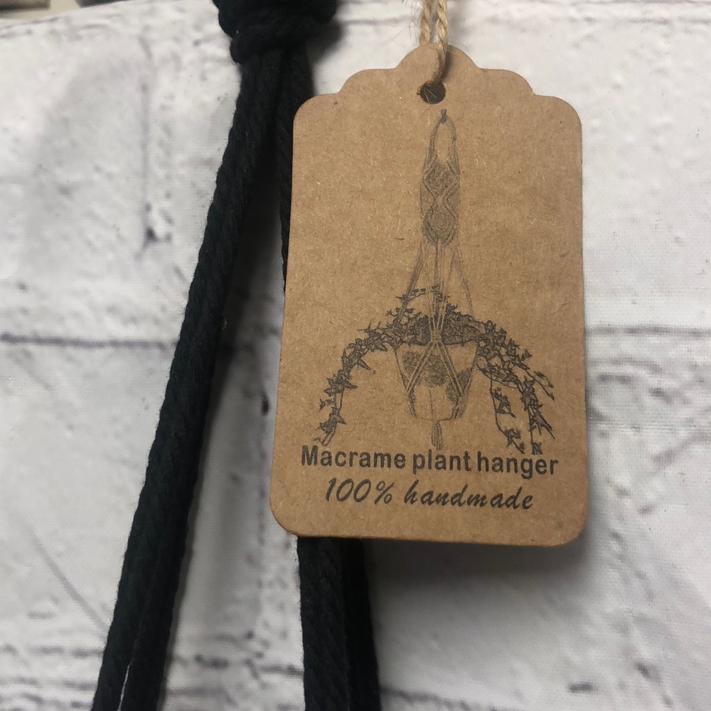 🦋4/$20 Handmade Macrame Plant Hanger NWT - Picture 2 of 8